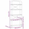 vidaXL Hyllsystem R&ouml;kt ek 80 x 30 x 183 cm Konstruerat tr&auml;