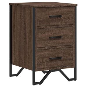 vidaXL S&auml;ngbord brun ek 40x41x60 cm konstruerat tr&auml;