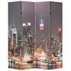 vidaXL Hopf&auml;llbar rumsavdelare New York i nattetid 160x170 cm