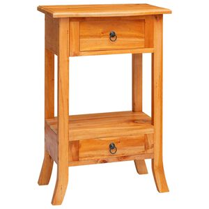 vidaXL Konsolbord Naturf&auml;rg 50,5 x 30 x 75,5 cm Massivt mahognytr&auml;