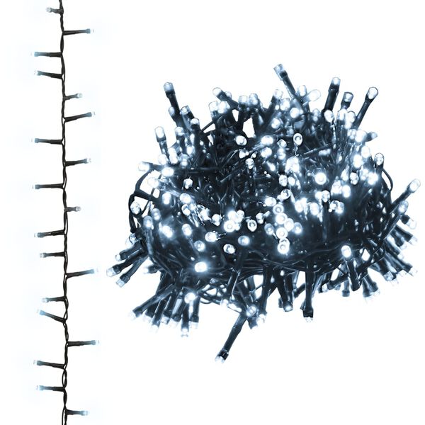 vidaXL Kompakt ljusslinga med 2000 LED kallvit 45 m PVC