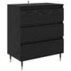 vidaXL Sideboard Svart Ek 60 x 35 x 70 cm Konstruerat tr&auml;