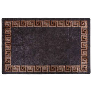 vidaXL Matta tv&auml;ttbar 80x150 cm svart och guld
