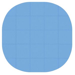 vidaXL Pool grundmatta 25 st &Oslash; 292 cm Rund EVA-skum Bl&aring;