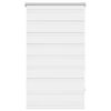 vidaXL Zebragardin 70,9x120 cm Tygbredd 66,7 cm vit