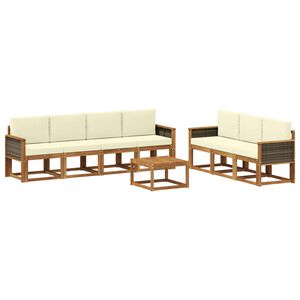 vidaXL Utomhussoffset 7 st