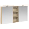 vidaXL Badrumssk&aring;psset 3 st 130 x 14,5 x 70 cm Konstruerat tr&auml;