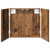 vidaXL Darttavla Sk&aring;p Gammalt tr&auml; 56 x 12 x 53,5 cm Konstruerat tr&auml;