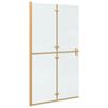 vidaXL Walk-In duschv&auml;gg Guld 110 x 6,5 x 190 cm