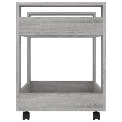 vidaXL Skrivbord grå sonoma 60x45x60 cm konstruerat trä