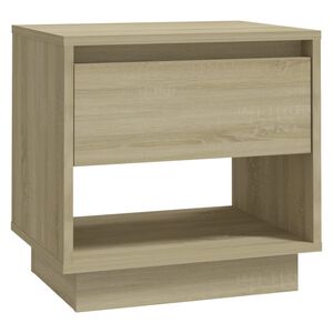 vidaXL S&auml;ngbord sonoma-ek 45x34x44 cm konstruerat tr&auml;