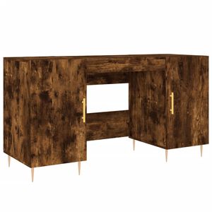 vidaXL Skrivbord r&ouml;kf&auml;rgad ek 140x50x75 cm konstruerat tr&auml;