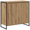 vidaXL Sidokabinett Artisan Ek 79 x 36 x 75 cm Konstruerat tr&auml;