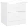 vidaXL S&auml;ngbord ALTA vit 41x35x41 cm massiv furu