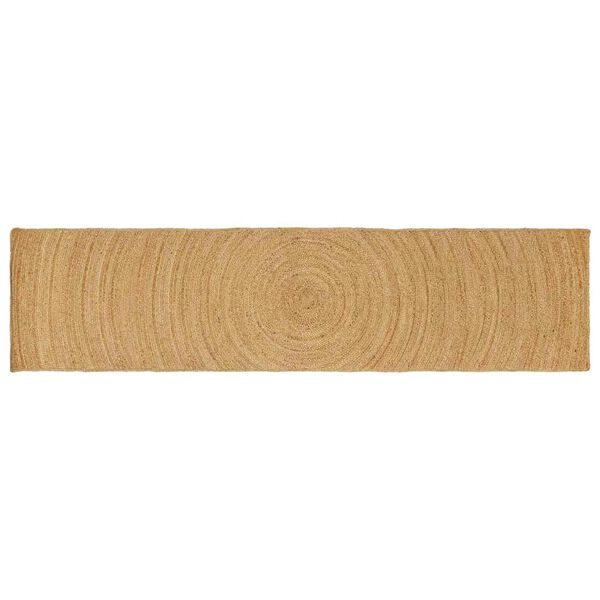 vidaXL Omr&aring;desmattor Rektangul&auml;r Brun 80 x 400 cm Jute