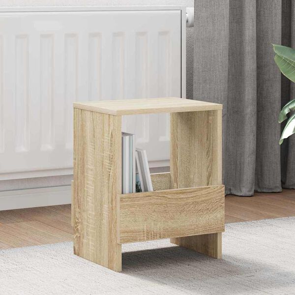 vidaXL Tidningshylla 2 pcs Sonoma-ek 35 x 30 x 45 cm