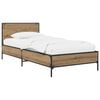 vidaXL S&auml;ngram med huvudgavel Artisan-ek 80 x 200 cm Konstruerat tr&auml;