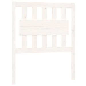 vidaXL S&auml;nggavel vit 80,5x4x100 cm massiv furu