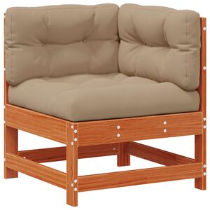 vidaXL Tr&auml;dg&aring;rdsh&ouml;rnssoffa Massivt furu VaxBrun