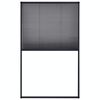 vidaXL Plisserat insektsn&auml;t f&ouml;r f&ouml;nster aluminium antracit 120x160 cm