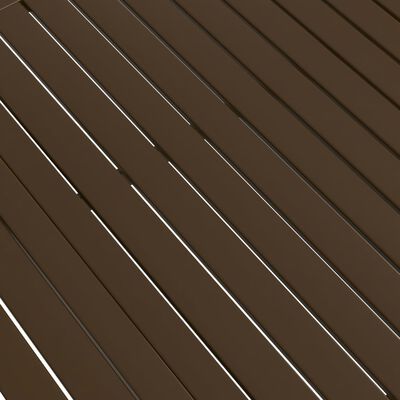 vidaXL Trädgårdsbord brun 190x80x72 cm stål