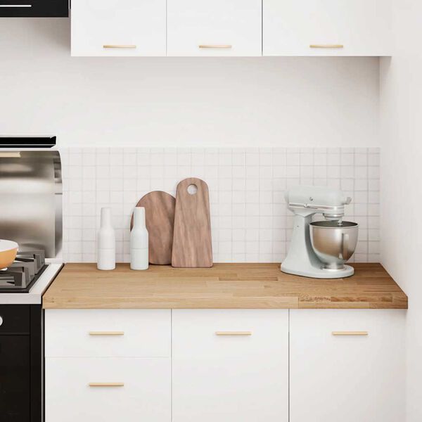 vidaXL K&ouml;ksb&auml;nkskiva 120x63,5x4 cm massiv ek rektangul&auml;r