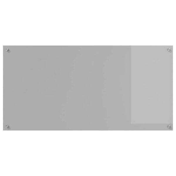 vidaXL K&ouml;kspl&aring;nbak Ljusgr&aring; 120 x 60 cm h&auml;rdat glas