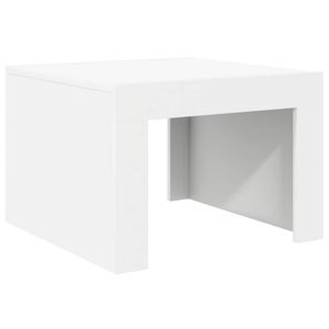 vidaXL Soffbord vit 50x50x35 cm konstruerat tr&auml;