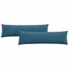 vidaXL Sofakuddar 2 pcs Bl&aring; 145 x 40 cm Kordread tyg