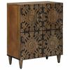 vidaXL Sideboard med lagring Brun 60 x 33,5 x 75 cm Massivt mangotr&auml;