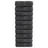 vidaXL Premium g&auml;sthanddukar SOLUND 10 st antracit 30x50cm 600gsm