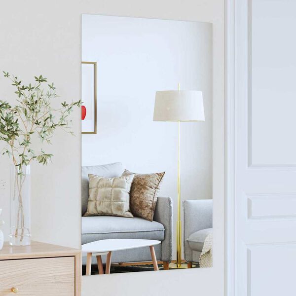 vidaXL V&auml;ggspegel Rektangul&auml;r 100 x 60 cm h&auml;rdat glas