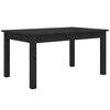 vidaXL Soffbord svart 80x50x40 cm massivt furu