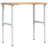 vidaXL Arbetsb&auml;nk 100x60x(73-99,5) cm massiv akacia rektangul&auml;r