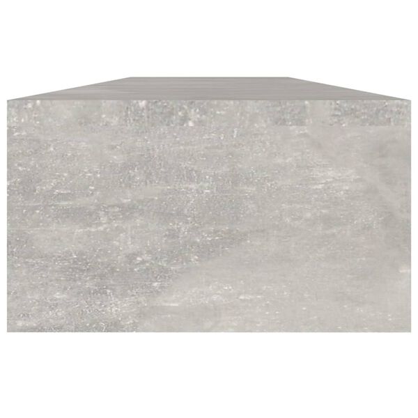 vidaXL Sk&auml;rmst&auml;ll betonggr&aring; 110x23,5x9 cm konstruerat tr&auml;