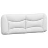 vidaXL Bed with Mattress "Hvar" White 120x200 cm Faux Leather