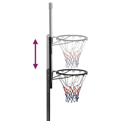 vidaXL Basketkorg transparent 282-352 cm polykarbonat