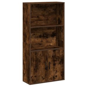 vidaXL Bokhylla r&ouml;kf&auml;rgad ek 60x24x120 cm konstruerat tr&auml;