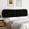 vidaXL Headboard Cushion "Hvar" Black 200 cm Fabric