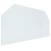 vidaXL Glas eldstad platta Transparent 120 x 60 cm Glas