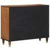 vidaXL Sideboard med hylla Brun 90 x 33 x 75 cm Massivt mangotr&auml;