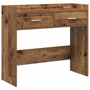vidaXL Konsolbord Gammalt tr&auml; 90 x 35 x 80 cm Konstruerat tr&auml;