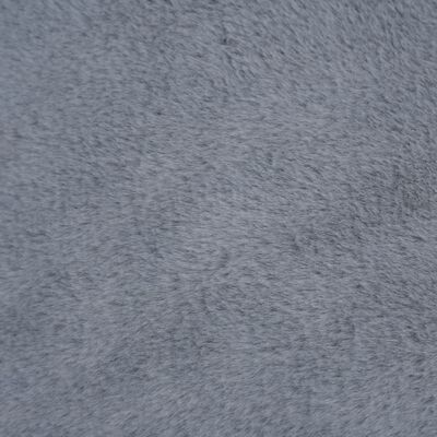 vidaXL Hundbädd grå 85,5x70x23 cm fleece med linnelook
