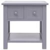 vidaXL Sidobord grå 40x40x40 cm paulownia