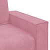 vidaXL Soffa 2-sits rosa 180x78x84 cm sammet