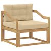vidaXL Utomhus Mellansoffa Polyester Vit