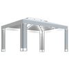 vidaXL Paviljong med ljusslinga LED vit 3x4 m