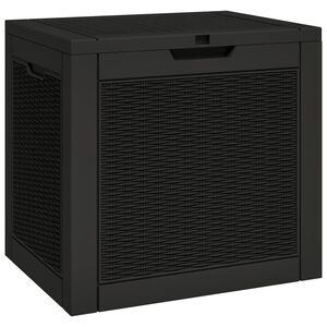 vidaXL Dynbox svart 55,5x43x53 cm polypropen
