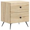 vidaXL Nattduksbord Sonoma-ek 43 x 34,5 x 47,5 cm Konstruerat tr&auml;