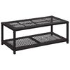 vidaXL Skob&auml;nk svart 80x40x30 cm konstrotting